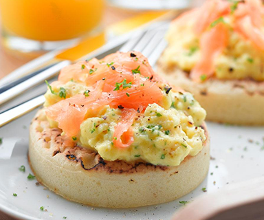 Smoked Salmon Crumpets | Breakfast Recipes | Warburtons