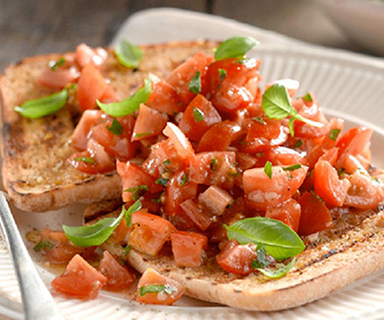 Tomato Bruschetta | Starter Recipes | Warburtons