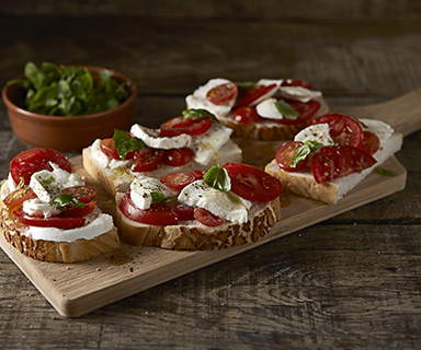 Caprese Open Sandwich | Recipes | Warburtons