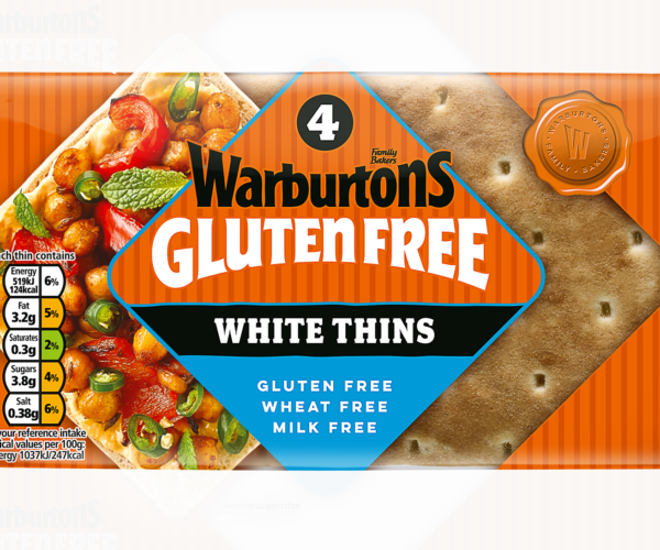 4 White Sandwich Thins