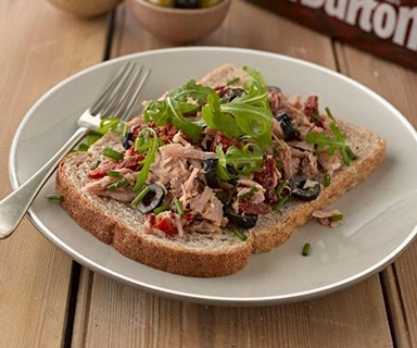 Warburtons Tuna and Olives Open Sandwich