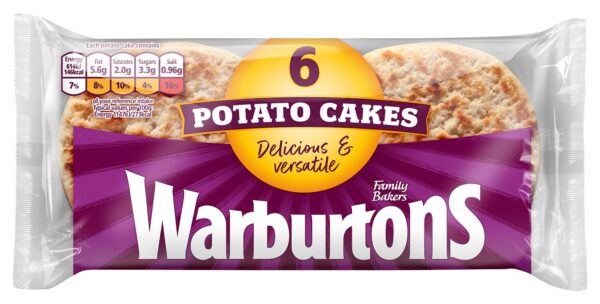 Warburtons 6 Potato Cakes