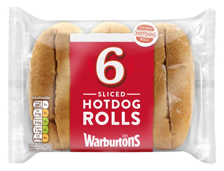 Warburtons 6 Hot Dog Rolls