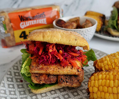 PERI PERI HALLOUMI BURGERS WITH TANGY SLAW