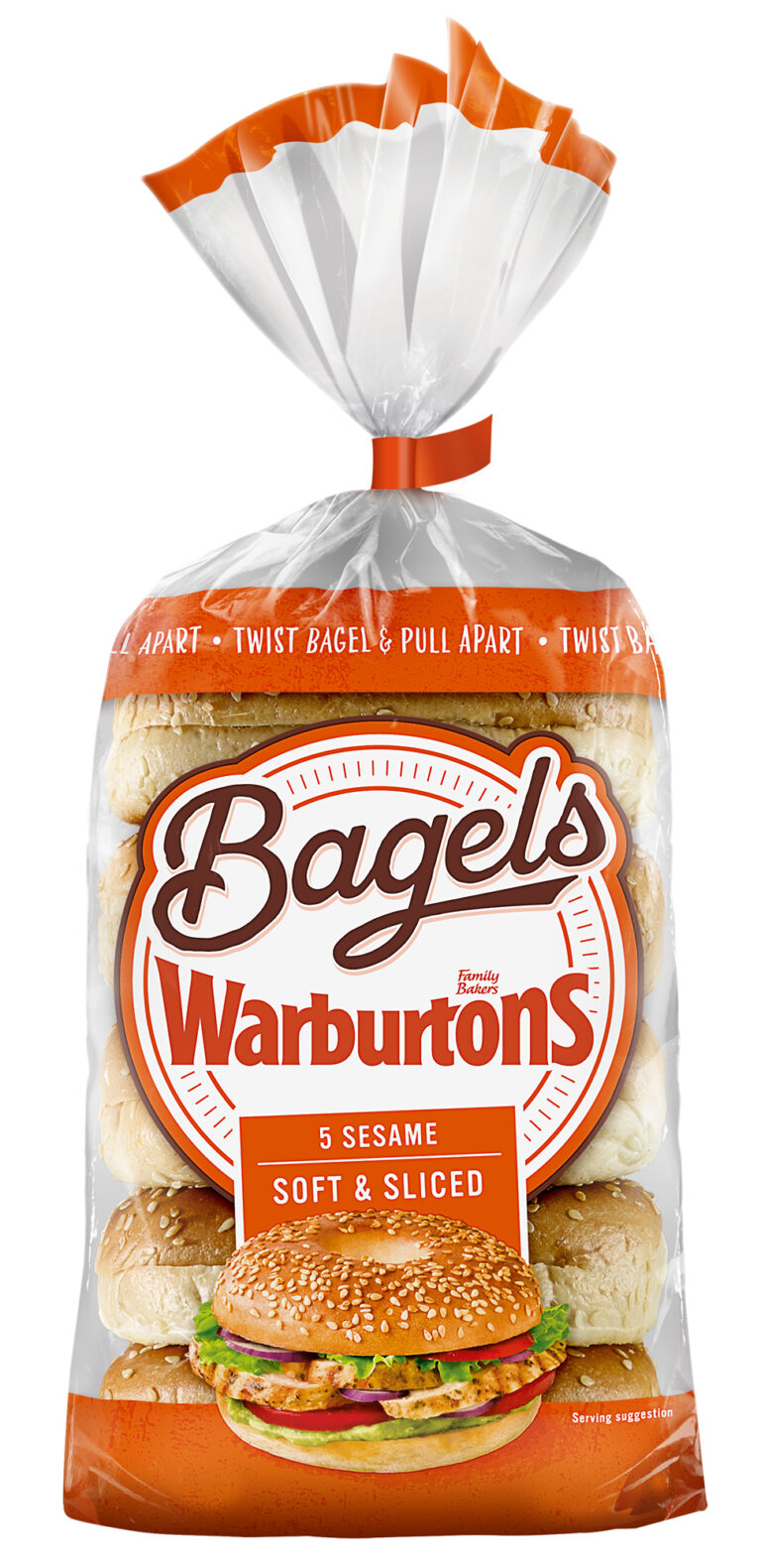 Warburtons 5 Sesame Bagels