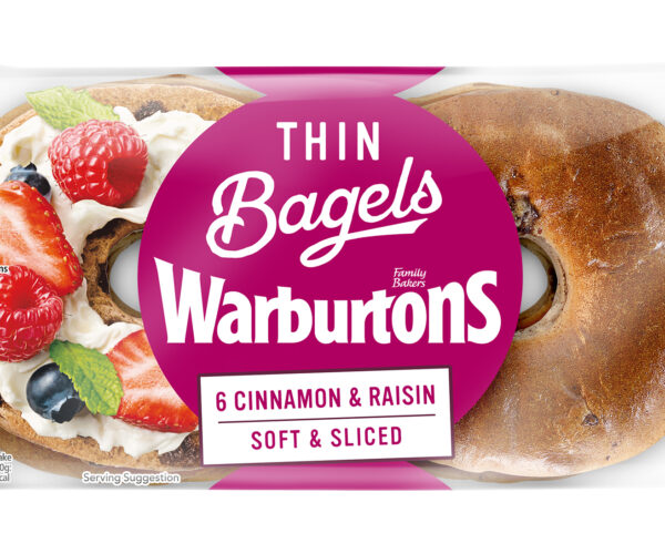 6 Cinnamon and Raisin Thin Bagels