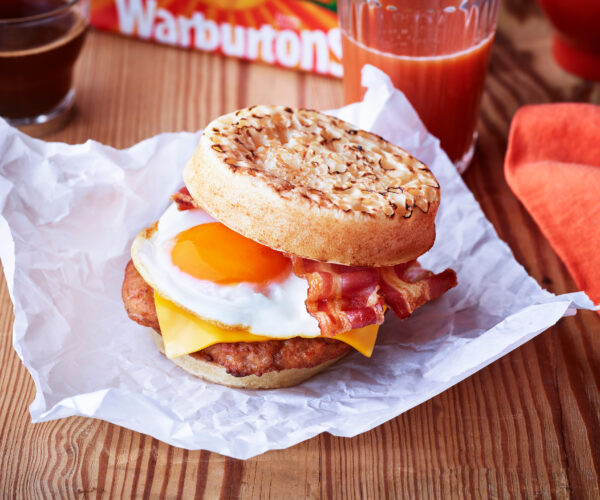 Warburtons Crumpet Breakfast Stack