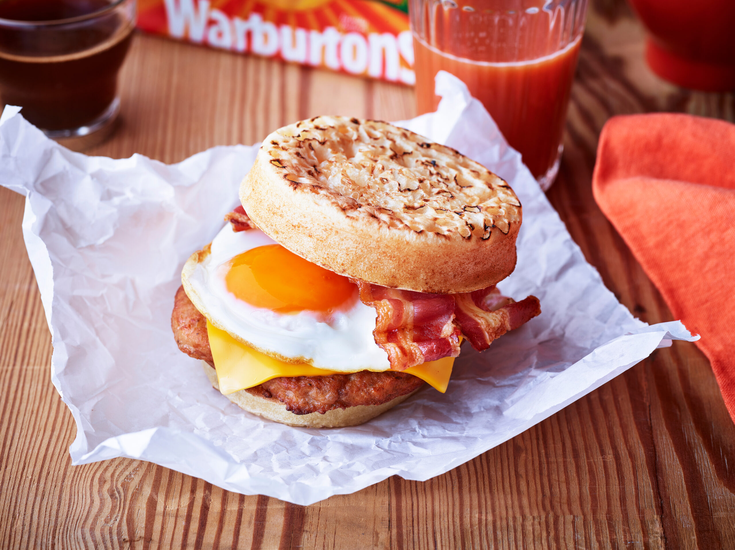 Warburtons Crumpet Breakfast Stack