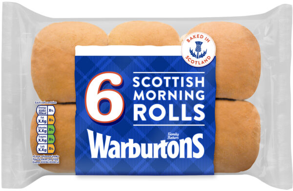 Warburtons 6 Scottish Morning Rolls