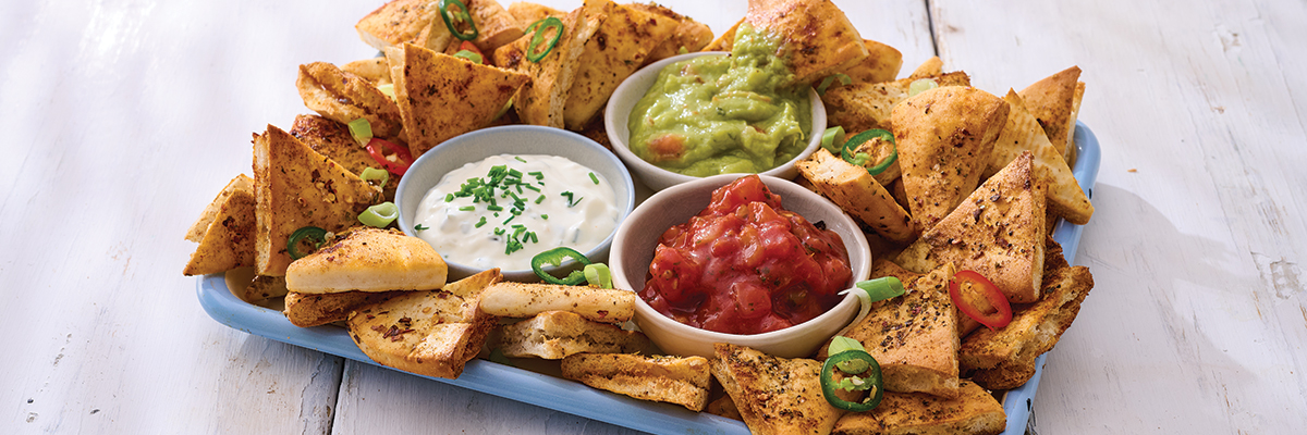 Spicy Pitta Nachos (