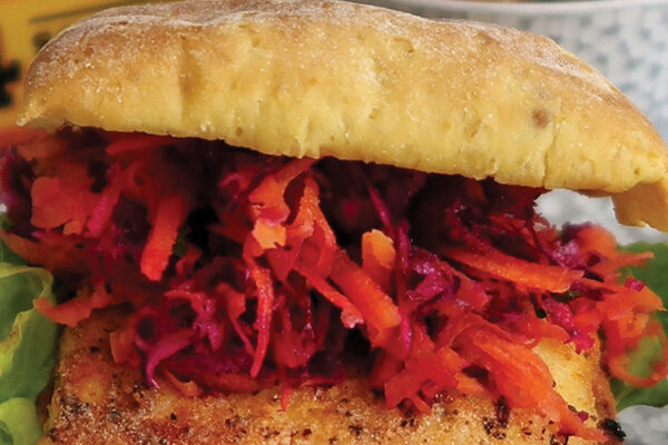 Warburtons Gluten Free Peri Peri Halloumi Burgers with Tangy Slaw