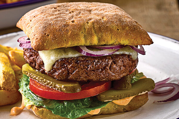 Warburtons Gluten Free Homemade Burgers with Spicy Mayo in Brioche Rolls