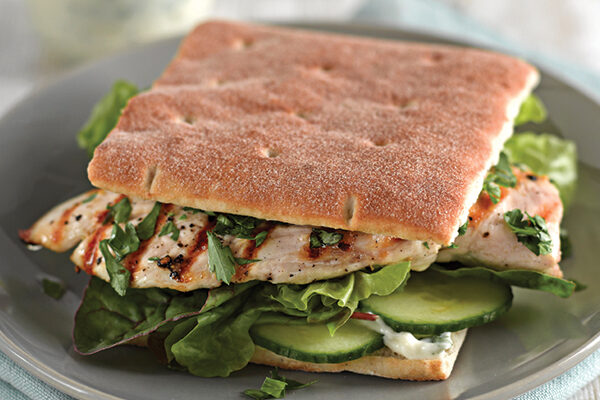 Warburtons Gluten Free Grilled Chicken Salad Thin Sandwich