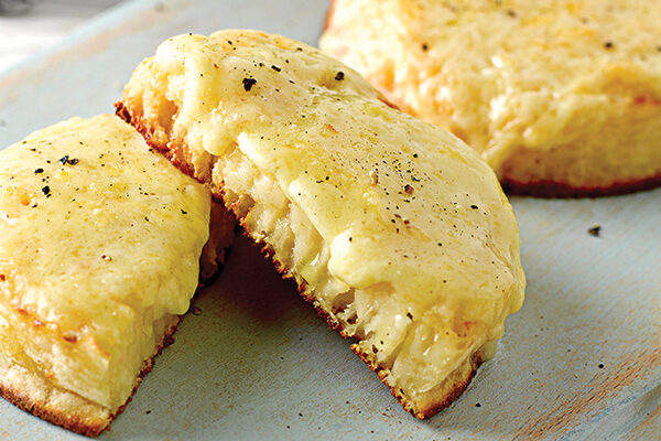 Warburtons Gluten Free Cheddar Cheese on Crumpets