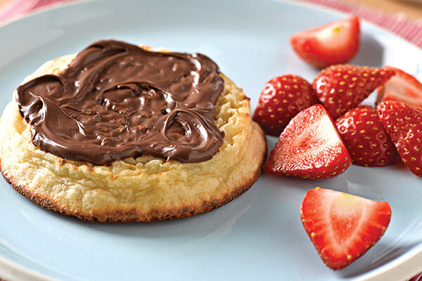 Warburtons Gluten Free Crumpets with Chocolate Spread