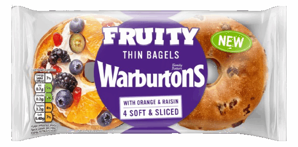 4 Fruity Thin Bagels