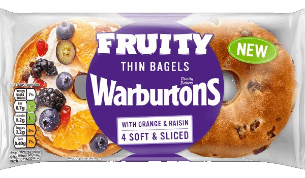 4 Fruity Thin Bagels