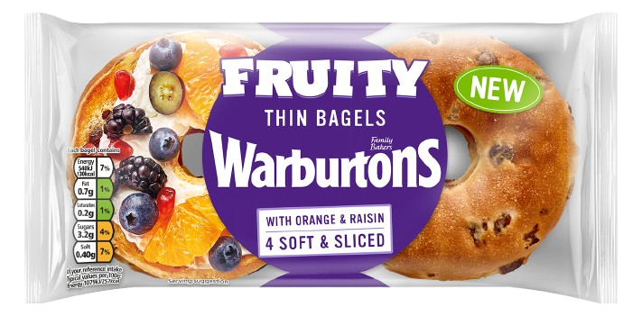 4 Fruity Thin Bagels