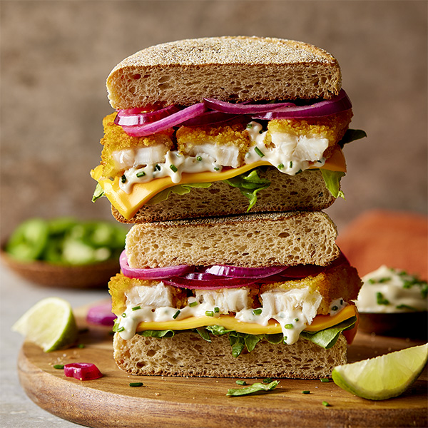 Warburtons Lime Fish Finger Sando