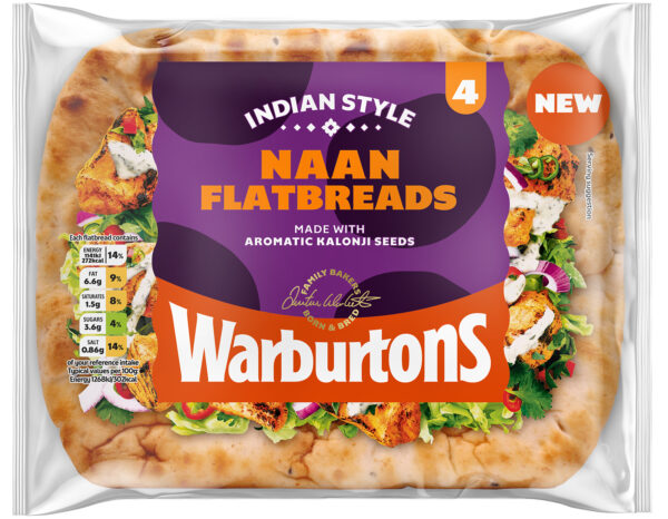 4 Naan Flatbreads