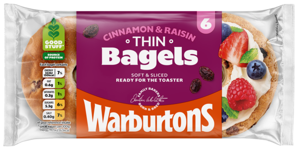 Cinnamon & Raisin Thin Bagels